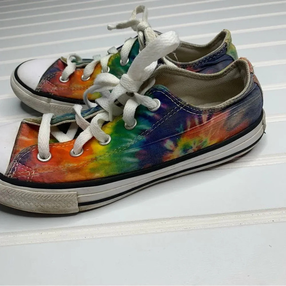 Converse All Star Low Top Sneaker Rainbow Tie Dye - Picture 7 of 11